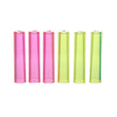 6pcs Pencil Cap Plastic Translucent Pen Cover Office Stationery Supplies