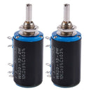 WXD3-13 2W 10K ohm Multi Turn Wirewound Potentiometers Pot 2 Pcs