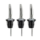 2x Stainless Steel Olive Oil Liquor Wine Pourer Spout Free Flow Bottle Dispenser