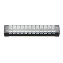 5 Pcs Dual Row 12 Position Barrier Screw Terminal Strip 600V 15A