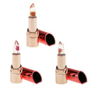 1Pc Dual Color Eyeshadow Stick+3pcs Flower Color Change Lipstick Moisturizer