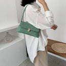 Alligator Pattern Women Handbags Leather Retro Shoulder Totes Bag (Green)