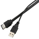 22pin SATA to eSATA USB data cable adapter cord 0.5m for hard drives Black