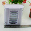 Portable 7 Day Weekly Pill Box Medicine Storage Tablet Cases Organizer