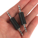 2pcs 3.5mm Stereo Male to Male Jack Audio Plug Connector Adapter Joiner JR