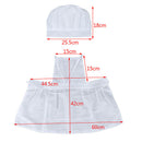 Chef Style Baby Cook Costume Photos Photography Prop Newborn Infant Hat ApronFT