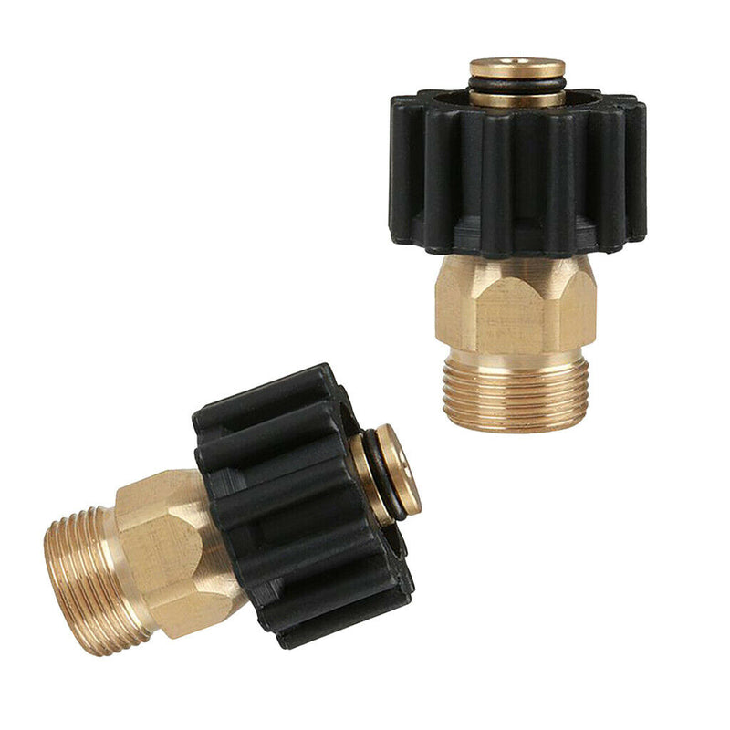 2pcs Quick Connector Fittings M22M x M22F Fits for Garden Hoses & Power Pressure