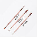 3Pcs Stainless Steel Nail Art Cuticle Pusher Spoon Remover Manicure Clean Tool