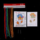Stamped Cross Stitch Kit Printed Bear Pattern DIY Crafts for Home Ornamnets