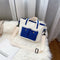 Women Handbags Canvas Shoulder Messenger Crossbody Bag Casual Tote (Blue)
