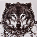 Waterproof Wolf Dreamcatcher Temporary Tattoo Large Arm Body Art TattooStickerMO