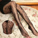 Fashion Floral Pattern Jacquard Girls Fishnet Pantyhose Womens Tights Stockin Gn