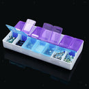 14 Slot Embroidery Diamonds Storage Box Clear Plastic Jewelry Organizer Case