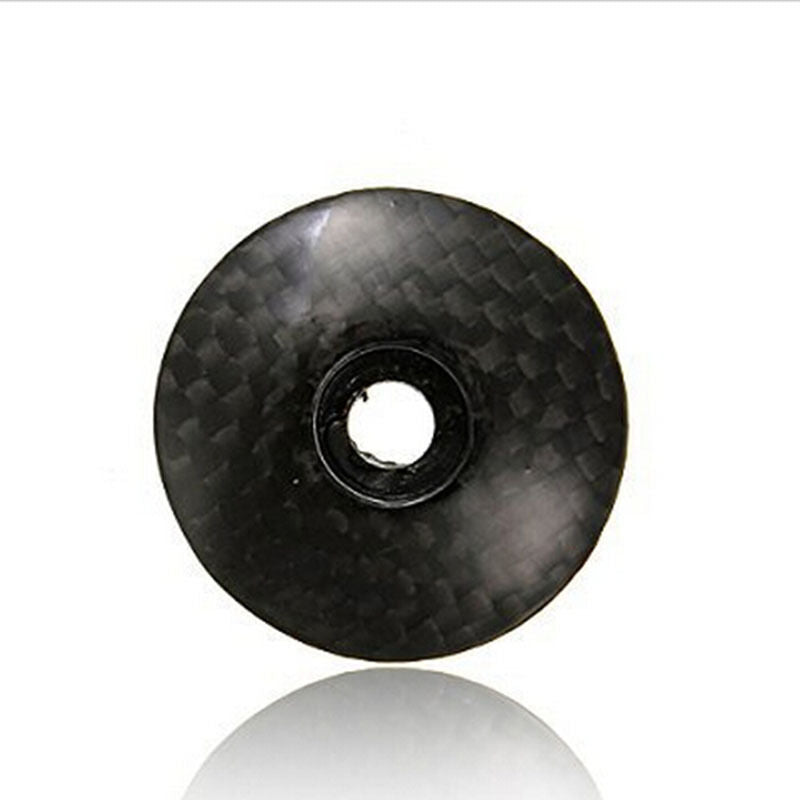 6 g Bicycle Headset Stem Cover Black Carbon Fiber Handlebar Top Cap ï¼W