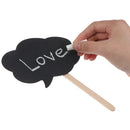 Black cards+chalk Photo Booth Props Love DIY Photography Wedding Decor PartyBX