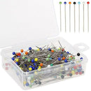250 Pieces Sewing Pins Ball Glass Head Pins Straight Quilting Pins For Dres