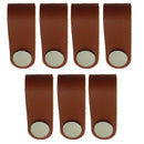 7 Pack Cabinet Knobs, Leather Cabinet Knobs and Pulls Kitchen Drawer Dresser