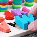 Children's Toys Kids Digital Letter Color Cognition Puzzle Baby Early Learn V6T1