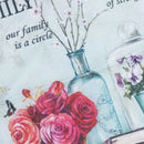 Fashion Retro Style Flower Vase Printed Pillow Cover Living Room Flowers Pi