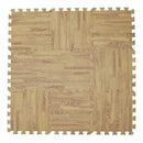 9PCS Kid Safety Play Rug Wood grain EVA Foam Floor Puzzle Pad Work Gym, Lig R6I8