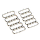 10 Pieces Stainless Steel Rings  Strap Nylon Strap
