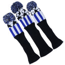 Golf 3pcs/set Knitted 1-3-5 Golf Wood Headcover For Golf Dirver/ Club Headcov BX