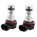 2x H11 H8 H9 100W LED Fog DRL Driving Lights Car Head Light Bulbs Ice Blue
