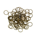 100Pcs Split Keychain Key Rings Jump Rings Round Keyfob Metal Accessory 20mm