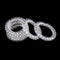 5X Lady Girl Clear Elastic Rubber Hair Ties Spiral Rubber Rope HairbandME