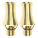 2Pcs Straight Cascade Cedar Fountain Nozzle Head Water Spray Sprinkler Heavy