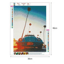 5D DIY Full Drill Diamond Painting Summer Travel Car Cross Stitch Mosaic
