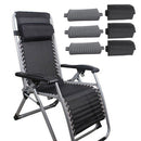 6X Folding Sling Chairs Replacement Head Cushion Pillow for Outdoor Sun Lounger