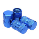 4pcs Aluminum Alloy Auto Car Tire Tyre Wheel Valve Stem Caps Dust Covers Blue