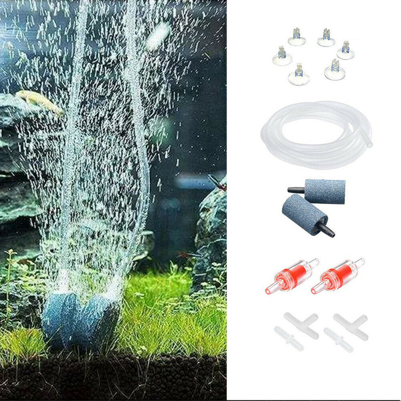 13pcs/Set Oxygen Airline Tubing Rubber 4m Hose Portable Fish Tank Home Aquarium