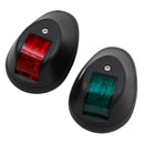 2 Packs Nylon Red&Green Signal Lamp Sidelight 12V / 24V Navigation Light