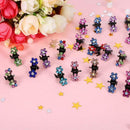 60 Pieces Baby Girls Hair Claw Clips Crystal Rhinestone Mini Hair Clips Mix