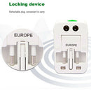 All In One Universal International Plug Adapter 2 Usb Port World Travel Ac