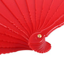 Spanish Fan Folding Hand Held Dance Pattern Party Wedding NEW(Red and white
