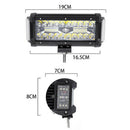 7 Inch 360W Dual Side Shooter LED Work Light Bar Combo Offroad ATV Driving L Nw