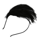 Black Feather Metal Headband Hair Band Fascinator Lady Fashion I4F6