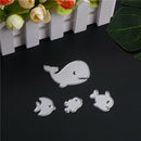4pcs Fish Series Metal Cutting Dies Stencils for DIY Scrapbooking Photo AlbuMO