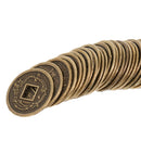 50pcs Wealth and Luck Coins Traditional Chinese Artefact Coin Decoration 2cm
