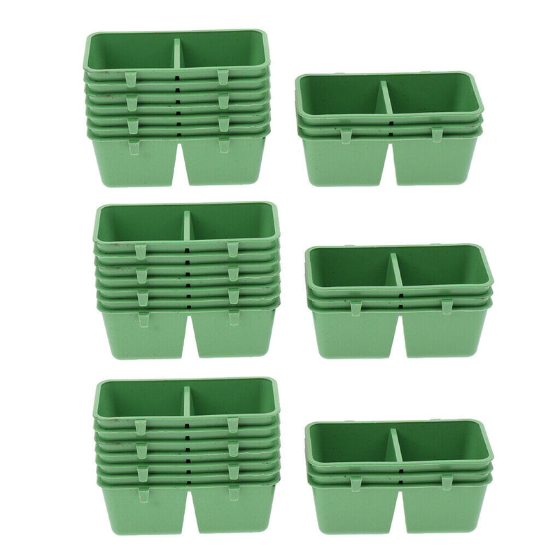 30 Pack Bird Seed Hanging Food Feeder Bowl for Parrot Budgies Parakeet