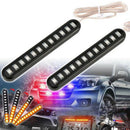 Motorcycle 12LED Flexible Strip Light Turn Signal Indicator Amber Waterproof3C