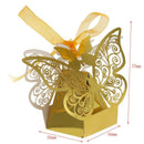 New 50pcs Butterfly Wedding favor box candy box gift box wedding favors eve H6A8