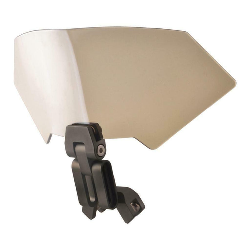 Smoke Adjustable Clip On Windshield Extension Spoiler Deflector For ATV 25cm