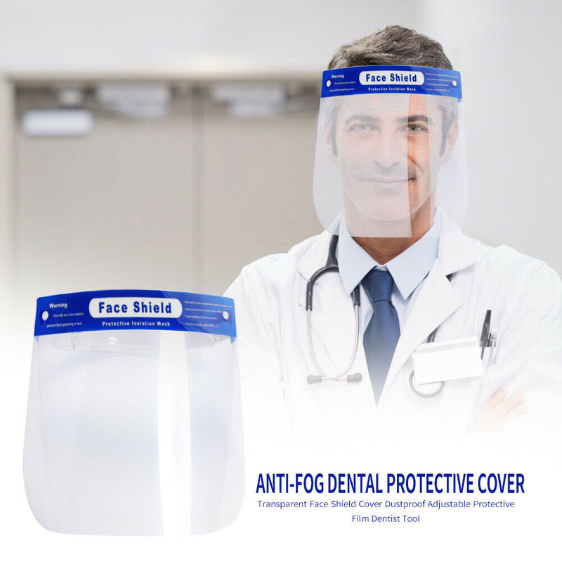 Face Shield Dustproof Anti-fog Adjustable Dental Protective Cover for Outdoor