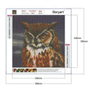 Gloryart 5D DIY Full Drill Diamond Painting Owl Embroidery Crafts Cross Stitch