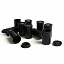 10pcs Plastic Empty Black Bottle Case 35mm Film Cans Containers TOP Caniste C2H5