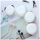 In Ear Wired 3.5 mm Cute Cartoon Animal Earphone Earbuds Headphone black